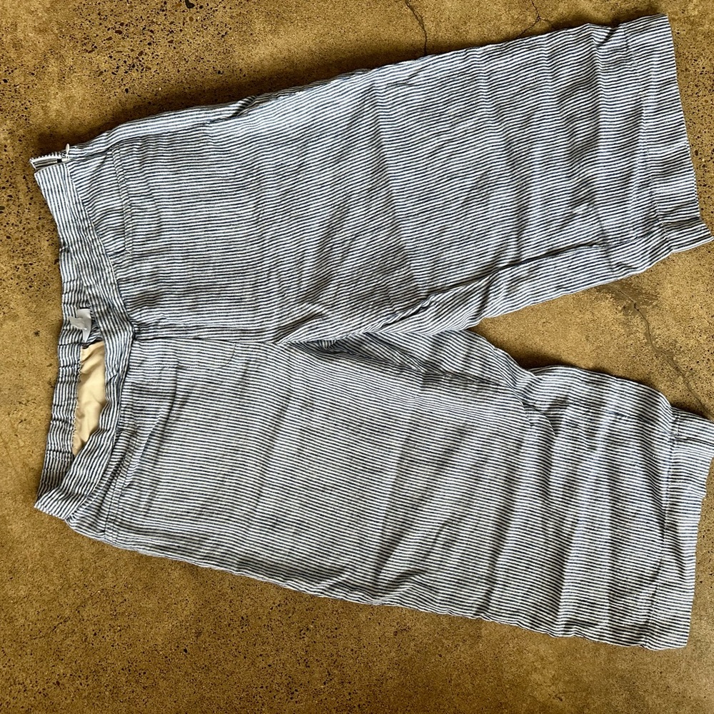 J jill xl striped linen pants